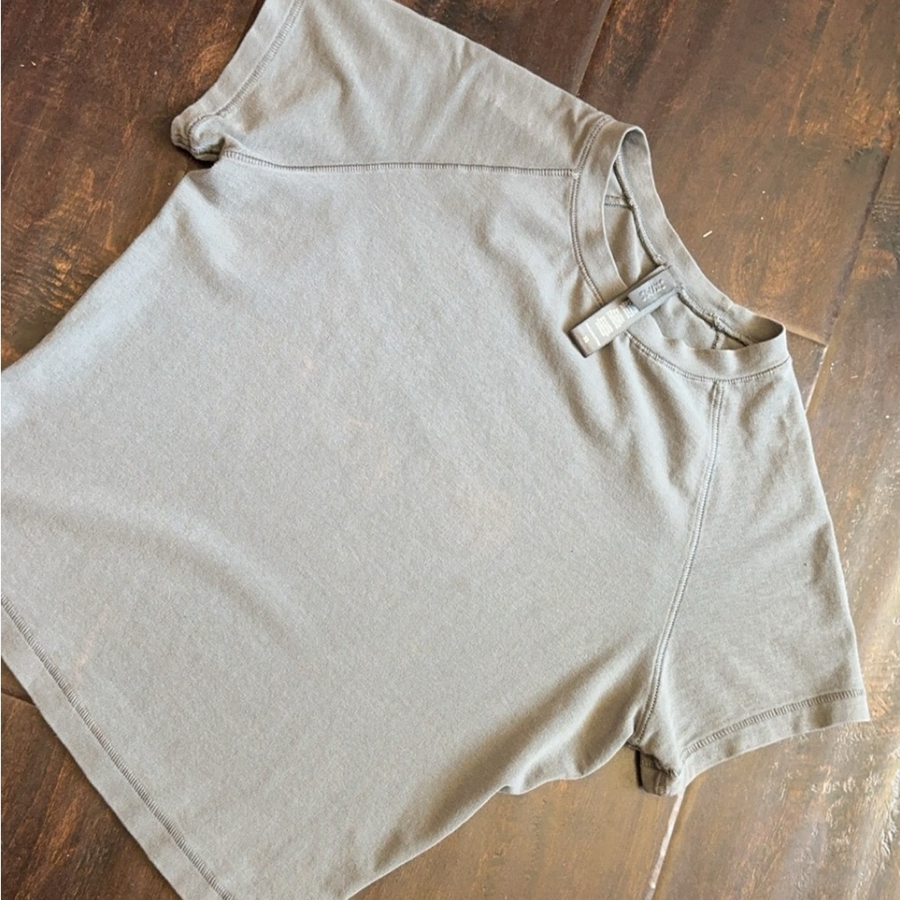 SKIMS vintage cropped tee BLUE CHALK